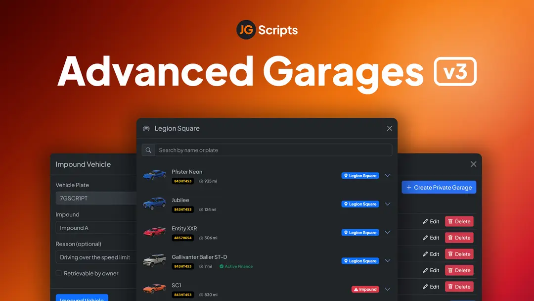 FiveM Script Garages